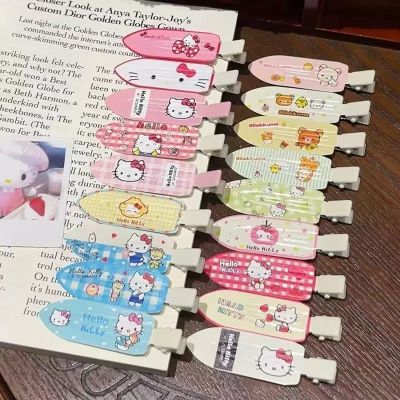【清仓】可爱斑点kitty猫发卡金属甜美女孩刘海夹鸭嘴夹发卡