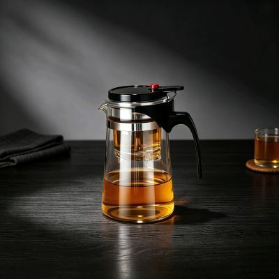 新款飘逸杯加厚一键过滤泡茶杯茶水分离泡茶壶耐高温办公家用茶壶