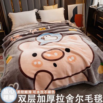 冬季加厚拉舍尔毛毯单人宿舍儿童牛奶绒毯子珊瑚绒床上用毛毯被