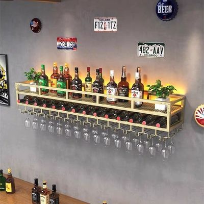 酒吧壁挂葡萄酒杯架餐厅创意酒柜酒杯架倒挂酒架摆件装饰置物架