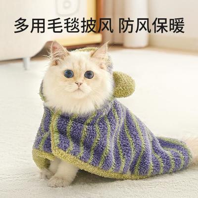 狗狗衣服秋冬睡觉用加厚保暖连帽披风小型犬棉衣猫咪宠物服装浴巾优惠商品图片