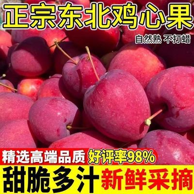 正宗东北鸡心果大果锦绣海棠酸甜水果脆冰糖心新鲜小苹果现摘批发优惠商品图片