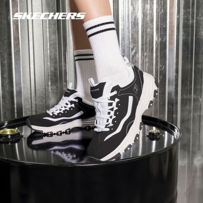 【Skechers】斯凯奇女鞋四季款复古熊猫鞋厚底舒适休闲鞋88888250