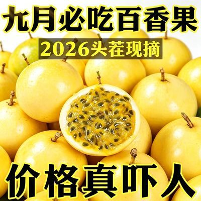 【5斤大果】黄金百香果大果广西钦蜜9号新鲜现摘水果应季当季批发