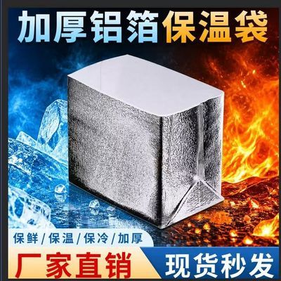 厂家直销立体保温袋一次性铝箔袋海鲜冷冻品保冷水果保鲜外卖保温