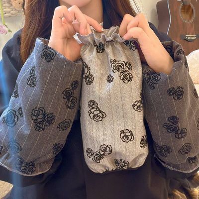 香风高级袖套ins套袖护袖西服羽绒服中长款时尚百搭防污护袖宽松