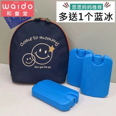 日本双奶瓶保温包母乳便携保鲜包蓝冰冰包奶瓶保温袋背奶包储奶包