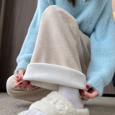 糯米裤女2026新款高腰大码宽松巨好看百搭休闲垂感小个子直筒裤子优惠商品图片