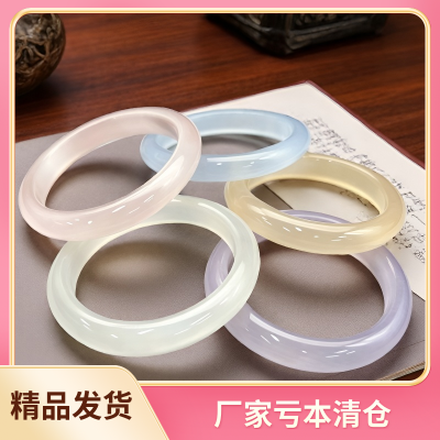厂家清仓 精品清冷感冰透白月光新中式猫眼水晶手镯优惠商品图片
