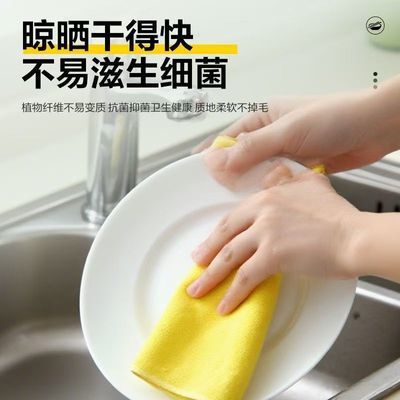 加厚丝瓜抹布家用厨房吸水沾油不吸油洗碗百洁布不沾油丝瓜瓤洗碗