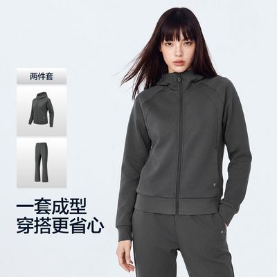 【斯凯奇】秋冬防紫外线长袖女式运动套装健身跑步运动套装女P326W113