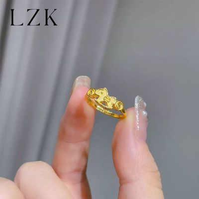 【LZK】 马上有钱小马戒指2026马年本命年高级感精致招财开口指环礼物