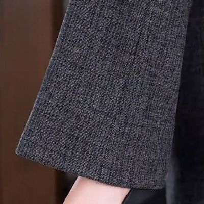 爆款灰色微喇裤女春秋2026新款垂感松紧腰弹力显瘦大码妈妈休闲裤