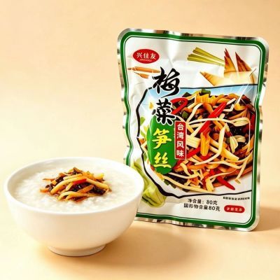 福建特产兴佳友梅菜笋丝70g开袋即食下饭菜配粥配米饭配面条开胃