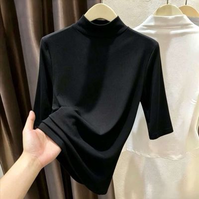【穿搭领修身塑型打底衫】百搭显瘦亲肤内搭上衣女