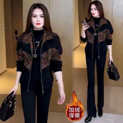 加绒秋冬季外套女2026新款百搭夹克杉女士休闲韩版时尚短款上衣女