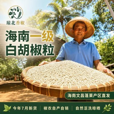 【海南发货】海南特产白胡椒粒 初级农产品 调味料 非黑胡椒