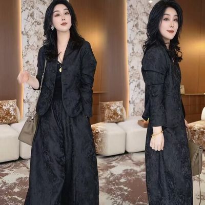 新款洋气宽松套装显瘦百搭气质高档衣服裤子时尚休闲大码两件套