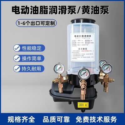 锂基脂电动注油泵4升380v220v24V工程机械农业搅拌站自动润滑6升