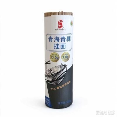 青藏高原富含膳食纤维青海尕松青稞挂面500克/袋