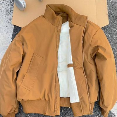 bomber飞行夹克棉服男女秋冬季短款廓形外套加绒加厚保暖立领棉衣