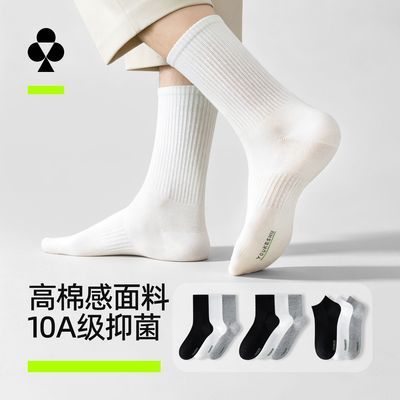 【有棵树】袜子男士四季长袜中筒运动袜吸汗防臭抑菌抗起球短袜