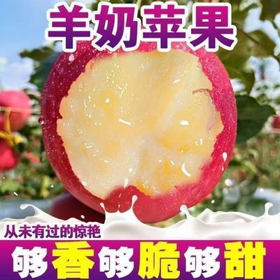 【彩箱9-10斤】正宗山西羊奶苹果新鲜水果红富士当季批发一整箱