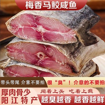 广东阳江特产梅香马鲛鱼咸鱼腌制干货碳烤梅香马鲛鱼有头有尾