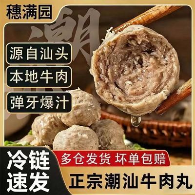 【穗满园】金穗系列潮汕牛肉丸手打牛筋丸火锅丸子麻辣烫烧烤食材