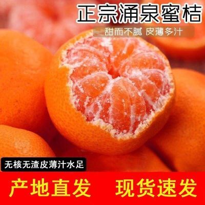 浙江正宗涌泉蜜桔无籽桔子整箱橘子新鲜水果黄岩薄皮临海涌泉蜜橘