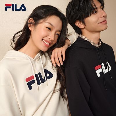 斐乐出彩卫衣丨FILA连帽长袖衫26秋款男女同款运动加绒情侣款上衣【7天内发货】