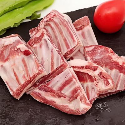 新鲜真羊排尖羊肉内蒙煲汤原切无拼接肥瘦相间羊肋排现切羊肉鲜