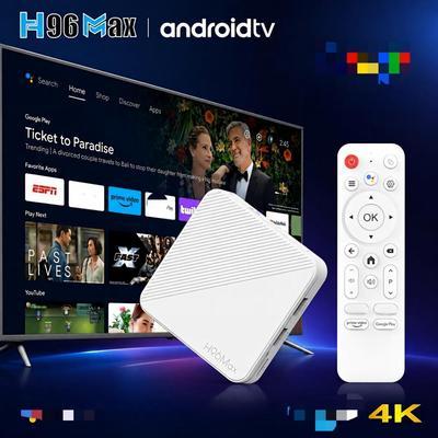 新款H96MAX3518B安卓14.0双频WIFI蓝牙5.44KTVBOX网络机顶盒