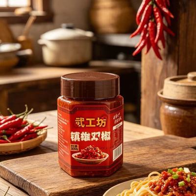 武工坊云南双椒300g鲜辣入味自制辣椒酱拌饭拌面炒菜蒸鱼调料剁椒