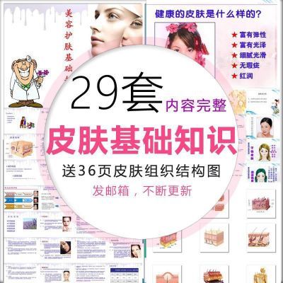 面部肌肤保养护理皮肤管理基础知识PPT美容师学习资料全套教学