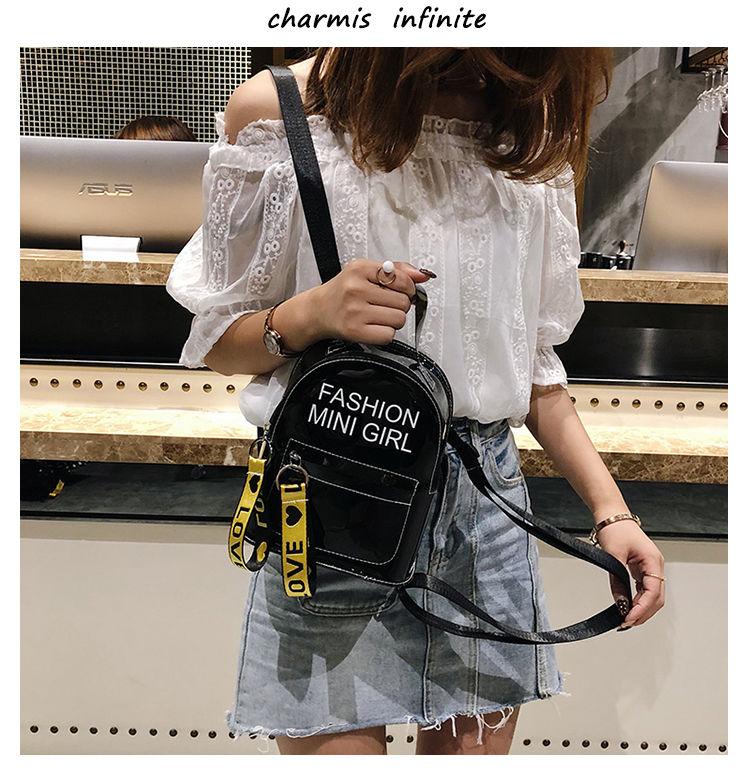 Transparent Jelly Small Bag Ladies New Ins Super Hot Backpack Female Korean Version Mini Cute Student Backpack