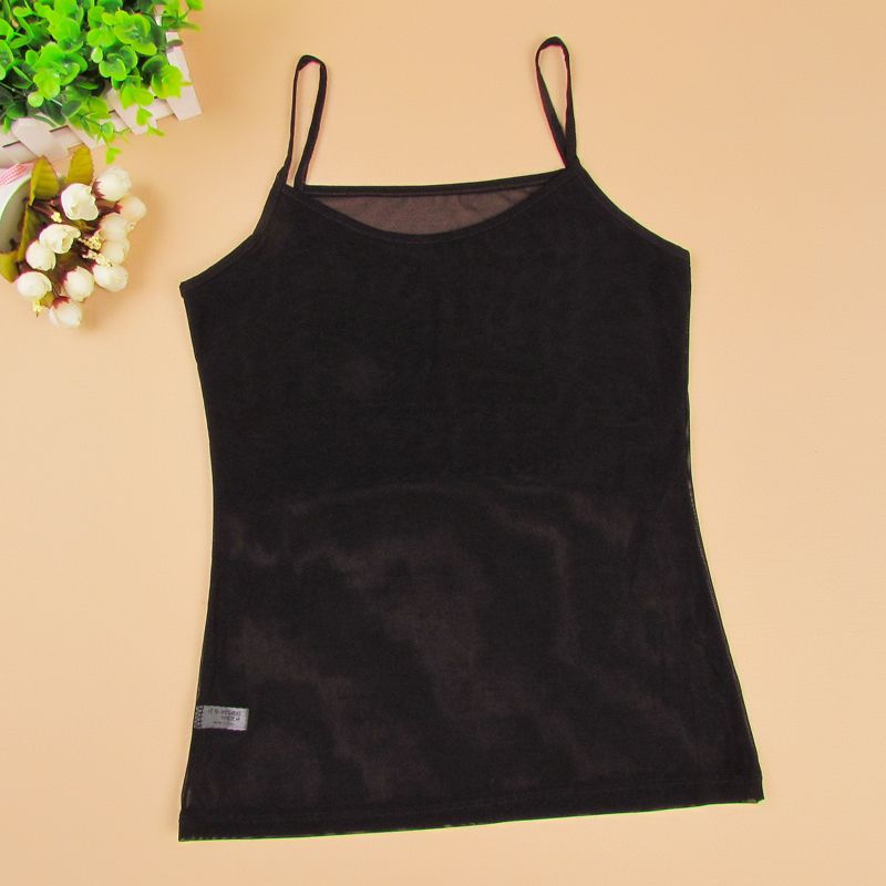 Mesh Hollow Out Rhinestone Short Vest - Image 7