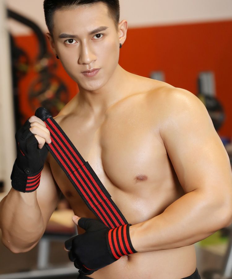 Men's Gloves, Non-slip, For Dumbbells And Barbells, Callus Protection, Integrated Wrist Support, Two-in-one Fitness_voghion.com