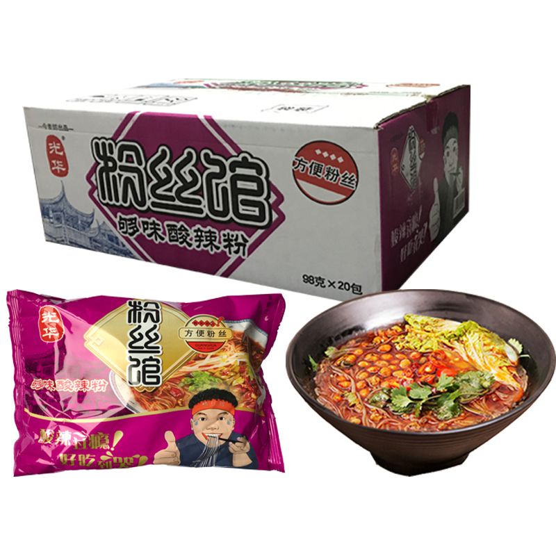 今麦郎光华粉丝馆够味酸辣粉速食马铃薯粉丝米线整箱批发特价包邮