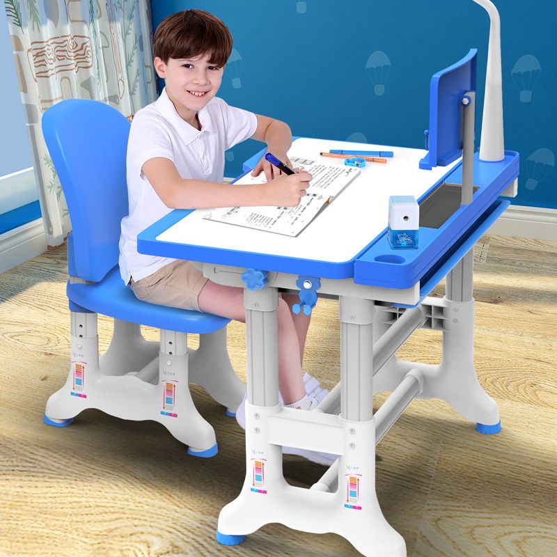 免安装可升降，座派 儿童多功能学习桌椅组合套装