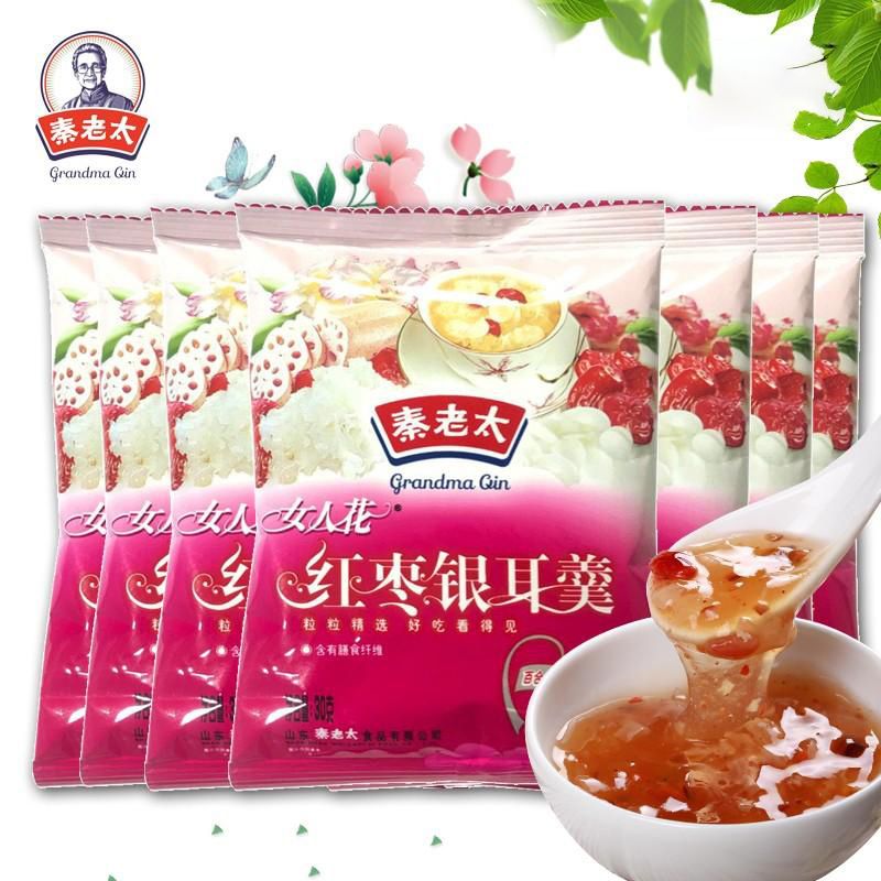 秦老太红枣银耳羹冲泡早餐代餐食品饱腹红枣藕粉羹正宗莲藕粉袋装 图片 8