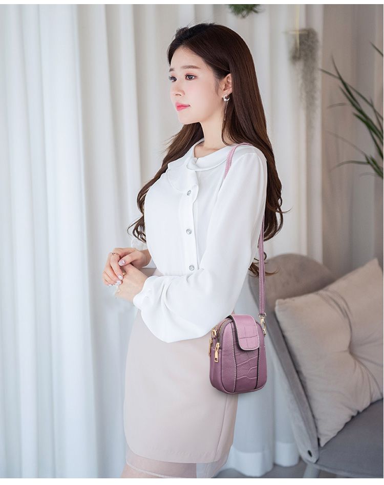 Boyatu 2024 new versatile mini fashionable and simple women's mobile phone crossbody bag_voghion.com