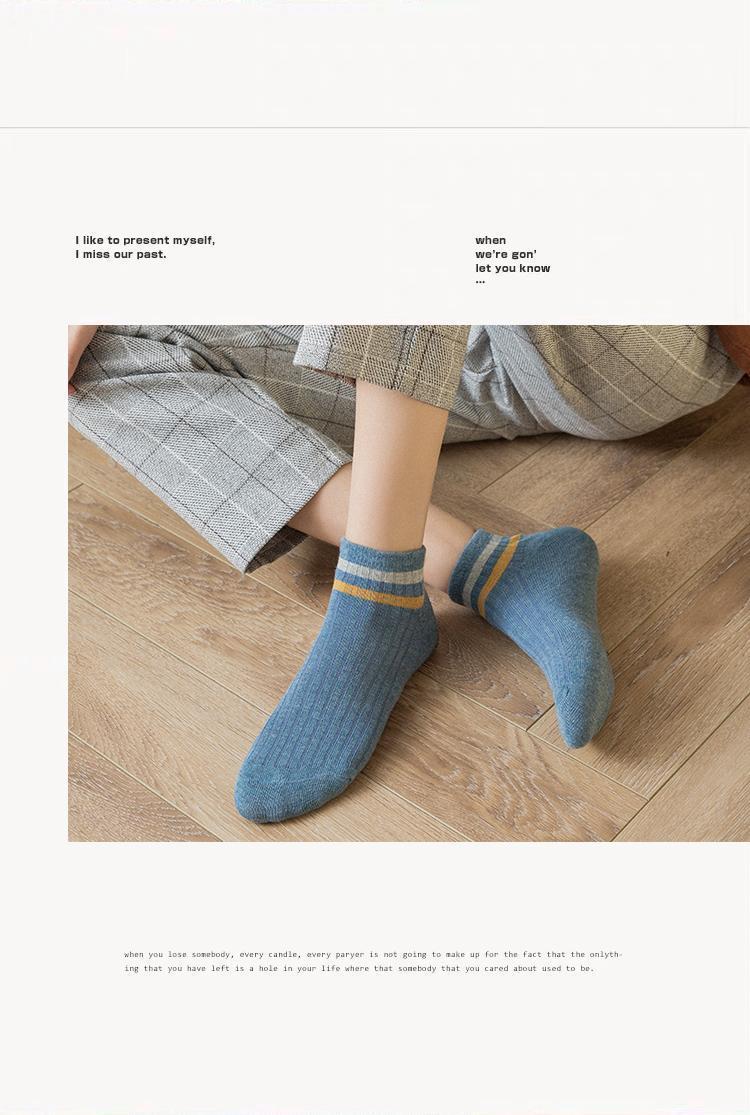 Women's Ankle Socks Pure Cotton Odor-resistant Trendy Mid-tube_voghion.com