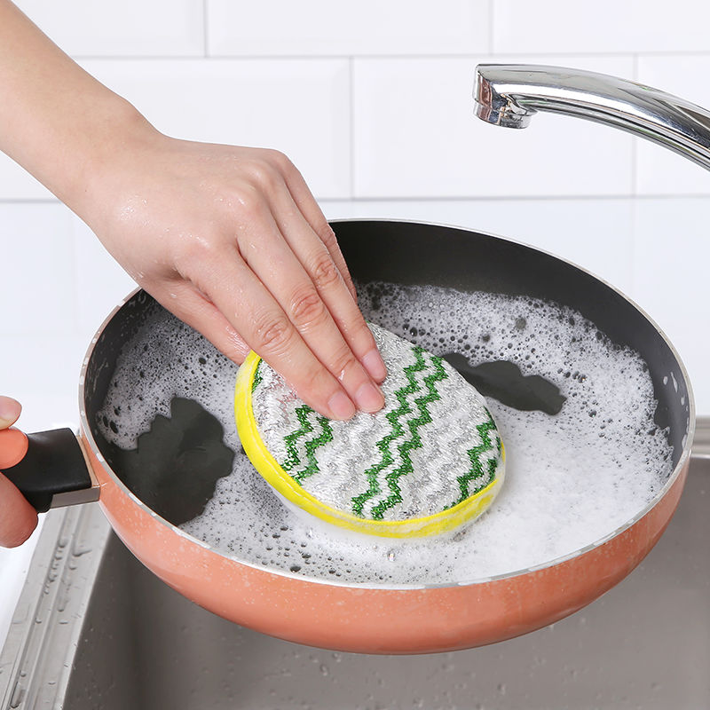 洗碗海绵百洁布厨房刷锅洗碗神器不沾油海绵擦双面洗碗布加厚海绵