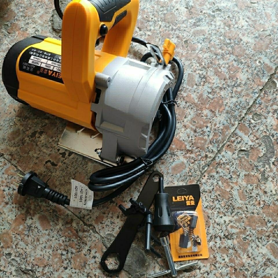 美国雷亚aq11001(1600w)大功率石材切割机多功能云石机开槽机