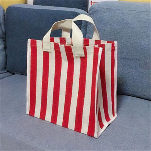 Large-Capacity Hand-Carried Take-Away Lunch Thickened Waterproof Canvas Shopping Bag Portable Portable Travel Bag