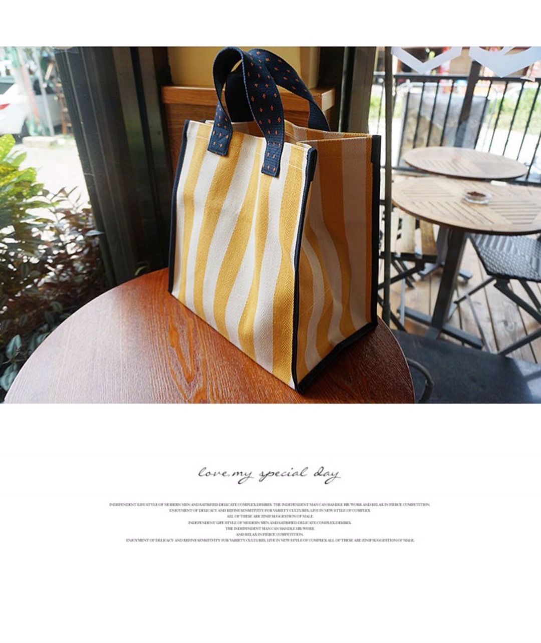 Large-Capacity Hand-Carried Take-Away Lunch Thickened Waterproof Canvas Shopping Bag Portable Portable Travel Bag