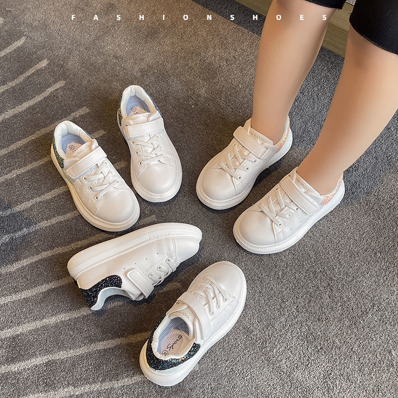 Girls board shoes children's McQueen 2022 spring and autumn new primary school students casual sports shoes breathable single shoes