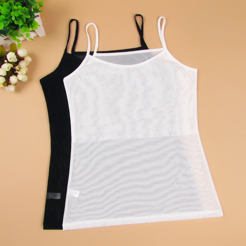 Mesh Hollow Out Rhinestone Short Vest - Image 5
