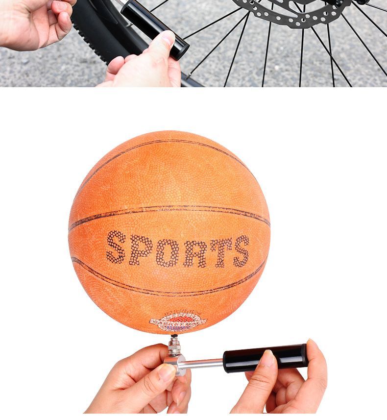 Mini pompa bici portatile in alluminio valvola presta e schrader_voghion.com